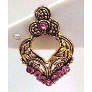 Golden Oxidized Women Earring Bali Jhumka Jhumki Jewelry PushBack Classy Gift 57
